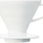 Hario V60 ceramic pour-over coffee dripper, plastic-free