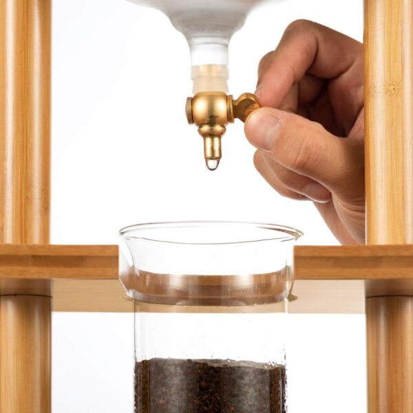 Yama Cold Brew Maker I Ice Coffee Machine With Slow Drip Technology I Makes 6-8 cups (32oz), Large Capacity Cold Brew Coffee Tower, Bamboo Straight Frame - Image 9