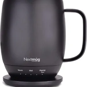 Nextmug temperature-controlled self-heating coffee mug, black