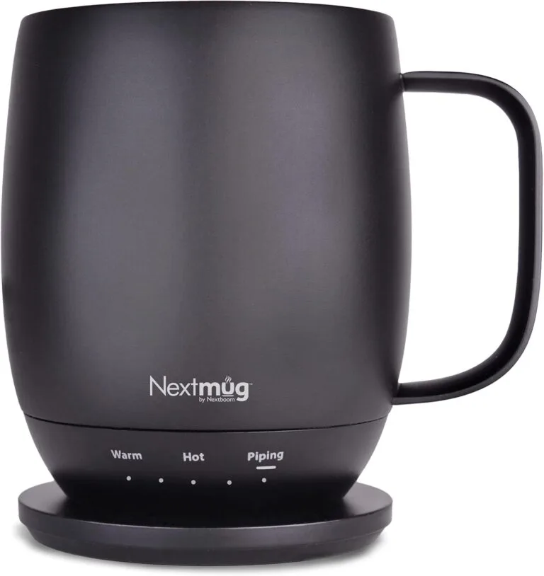 Nextmug temperature-controlled self-heating coffee mug, black