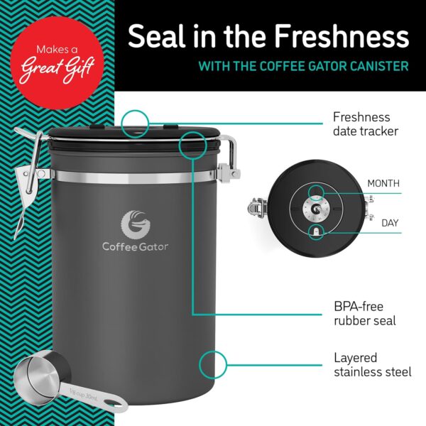 Coffee Gator Stainless Steel Container - Image 5