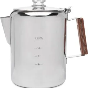 Coletti Bozeman stainless steel coffee percolator, plastic-free